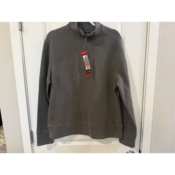 Banana Republic Other - Banana Republic Mens Quarter Zip Pullover Sweater Charcoal Gray Size M New